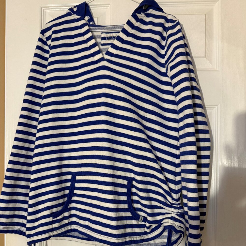 Striped blue hoodie